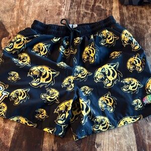 Slunks CV Cougars Print Men's Volleyball Athletic Shorts Size M